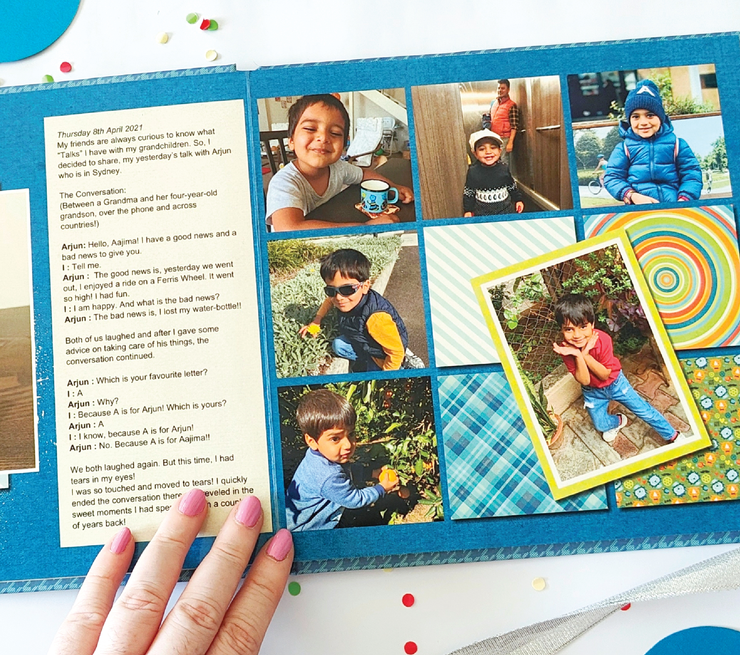A personalized photo book that turns cherished moments into keepsakes